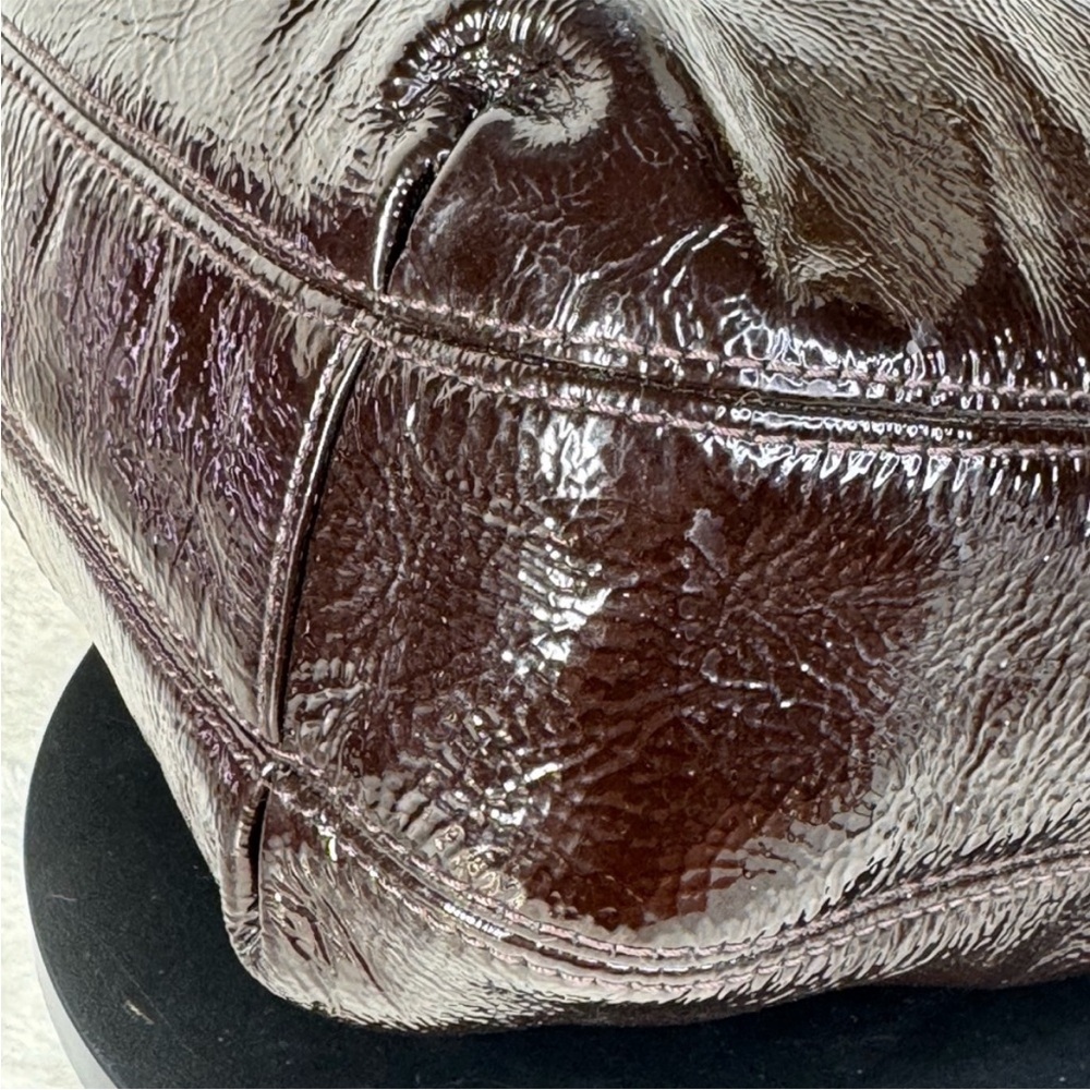 Coach Ashley Liquid Glass Patent
Leather Shoulder Bag - Picture 12 of 17